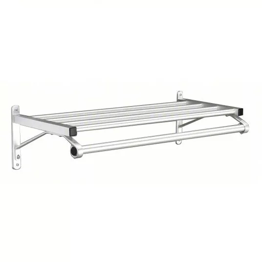 Glaro 50124  24" Coat Rack  1 Shelf 24" W x 13"   Satin Aluminum    S2