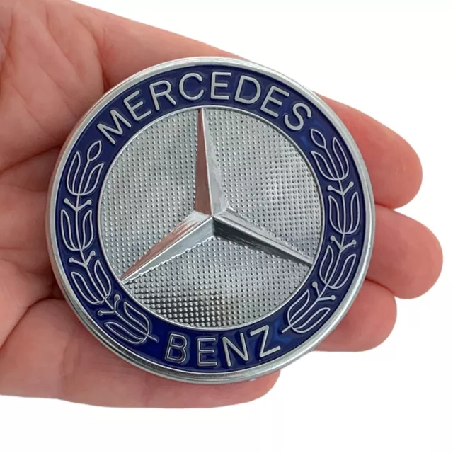 Front Hood Emblem Star For Mercedes-Benz Laurel Wreath Badge A GL GLC GLE Class 2