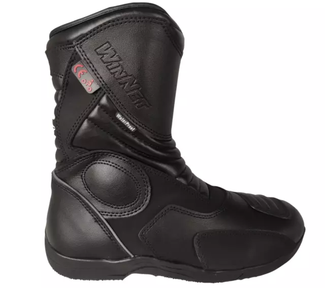 Stivaletto Stivali bassi da per moto in pelle con protezioni Omologare CE