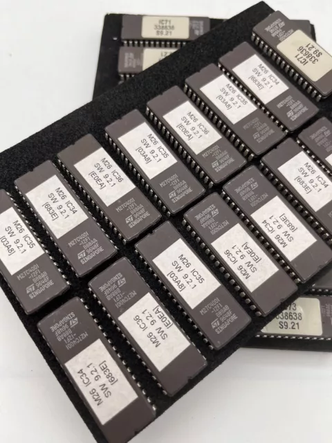 20x ST M27C4001-12F1 512kx8 CMOS EPROM 100ns - ST Microelectronics - USED