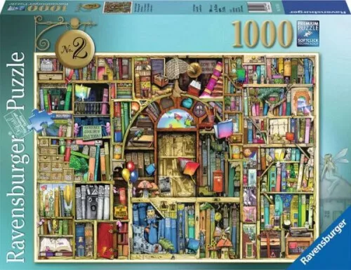 Ravensburger 19418 - Magisches Bücherregal 2, Puzzle 1000 Teile|ab 14 Jahren
