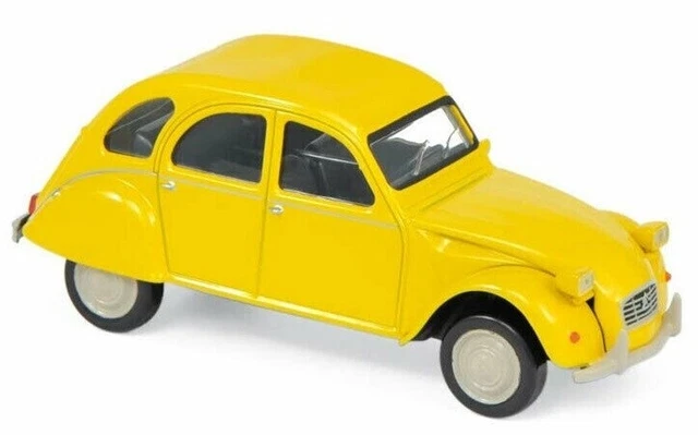 Norev Hachette Citroën 2cv 6 RCL Football 1970 – 1:43 – Jaune Et Rouge – Avec Blister