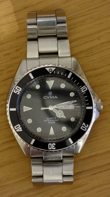 CYMA】9111 ダイバー ETA ヴィンテージ CYMA 9111 200M Divers Quartz