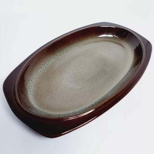 Temuka Pottery Stoneware Platter Cobblestone Serving Dish Oven Earth New Zealand