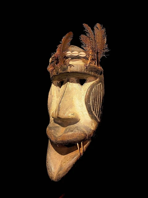 Dan / Kran Mask African Tribal Face Mask Wood Hand Carved Wall Hanging Art-3904