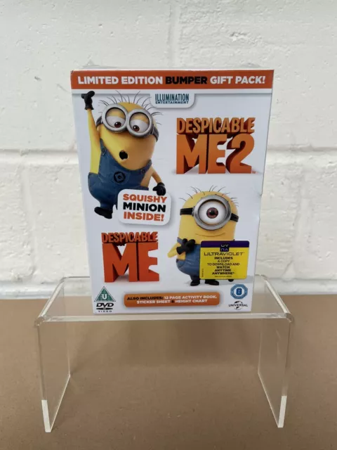 Despicable Me 1 & 2 Limited Edition Bumper Gift Pack DVD With Squishy Minion New