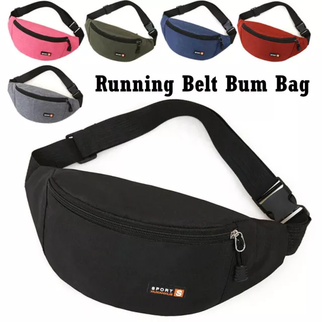 Waterproof Running Belt Bum Waist Pouch Fanny Zip Pack Camping Sport Hiking Bag