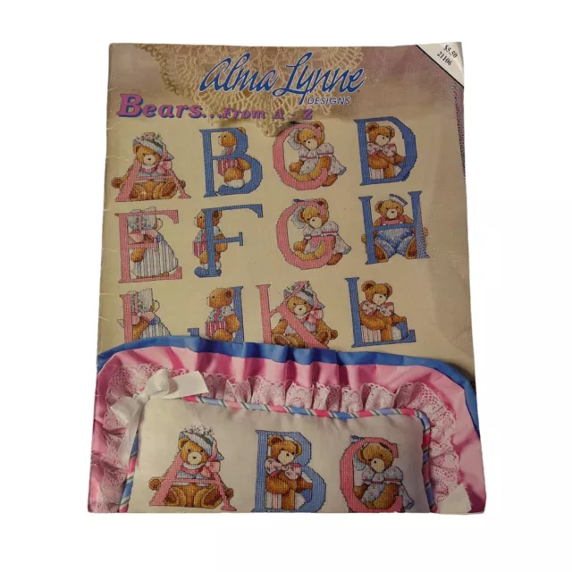 Alma Lynne Designs Bears From A to Z Cross Stitch Designs #21106 Jeanette Crews