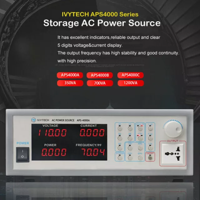 Power Supply Bench Storage Type Source 350VA 700VA 1200V AVariable Frequency AC