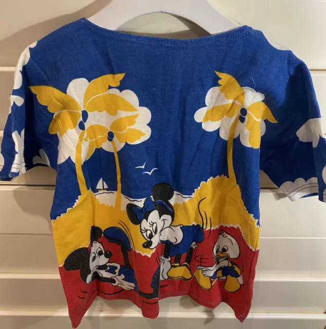 Boys Mickey & Co Size 3 Tshirt Top Mickey Mouse Minnie Donald Duck Kids Vintage 3