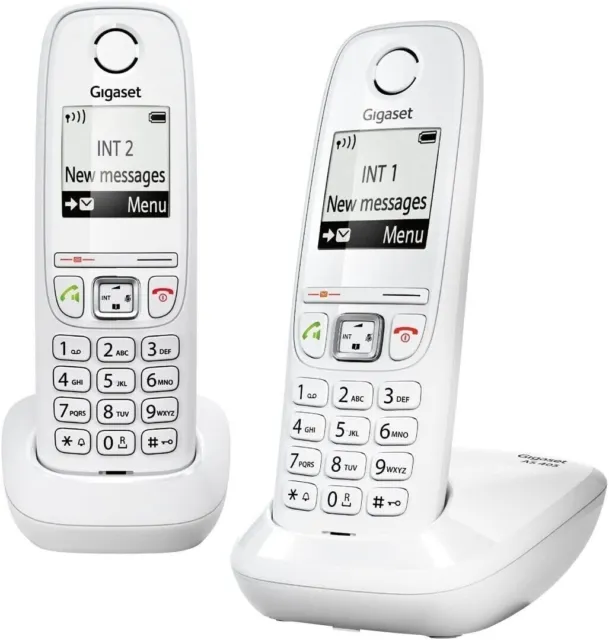 GIGASET AS405 DUO Téléphone sans Fil DECT/GAP Blanc EUR 49,00