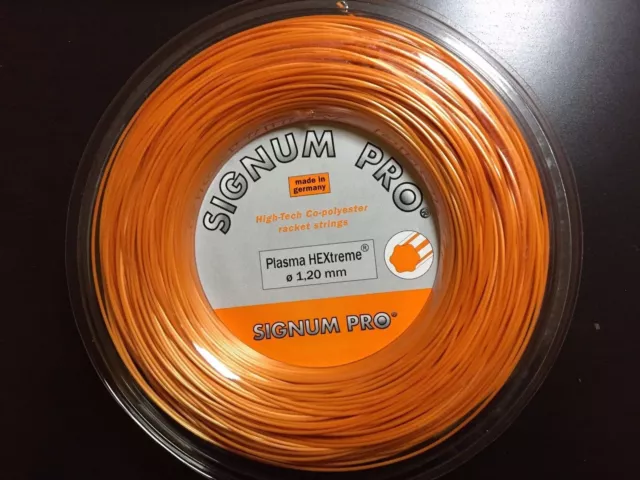 Signum Pro Plasma HEXtreme 18G / 1.20mm - Premium Co-Poly Tennis string (660ft.)