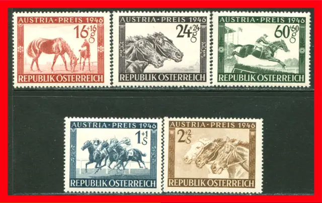 Austria Semi-postal Stamps Scott B179-B183, Mint Complete Set!! A193