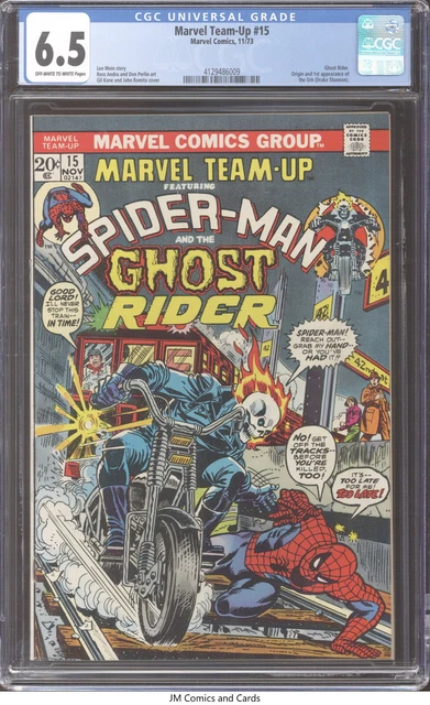 Marvel Team-Up #15 1973 CGC 6.5 - 1st meeting Spider-Man & Ghost Rider. 1st Orb