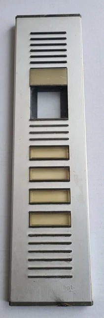 Pulsantiera Da Esterno In Ottone Anticato Con 2 Pulsanti E 2 Nomi – Made In Italy, Adatta A 12V E 220V, Copre Scatola 503, Fissaggio A Muro