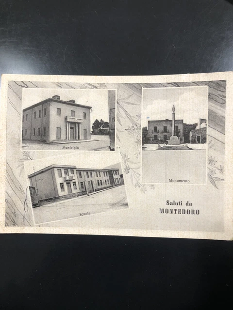 Saluti da montedoro Caltanissetta Viagg 1959