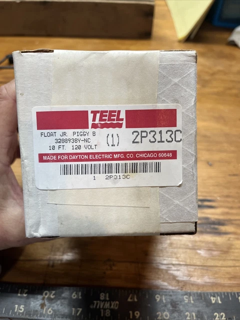 Interruptor trasero TEEL Float Jr.... 10 pies 120 V Cat # 2P313C NUEVO EN CAJA