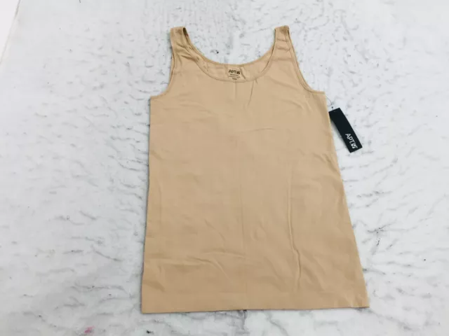 NEW Apt. 9 Seamless Nylon Tank Top Womens L/XL Tan Beige Layering Essentials