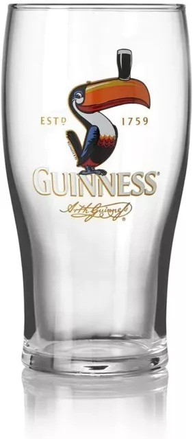 Guinness Official Merchandise - Toucan Pint Beer Glass - 02642