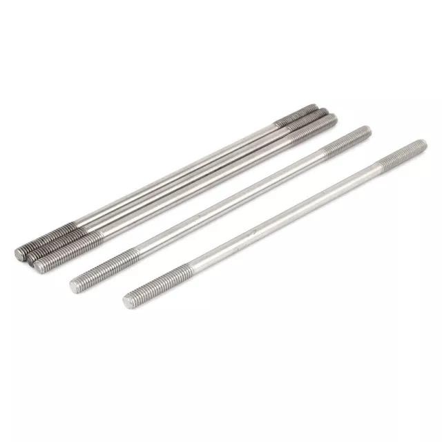 M6x160mm 304 acier inoxydable bouble fin Goujon vis 5pcs