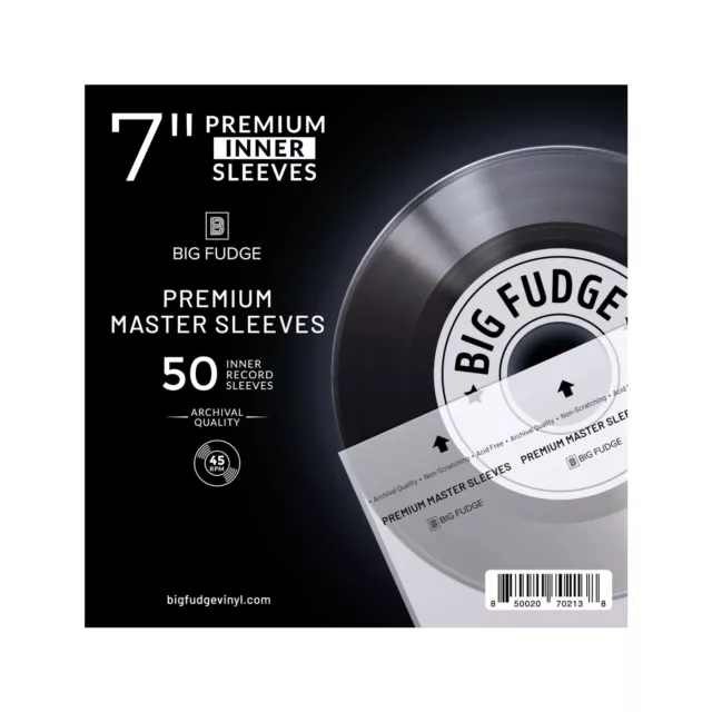 BIG FUDGE Premium Master Schallplatten Innenhüllen - 12" x 50 STK. -