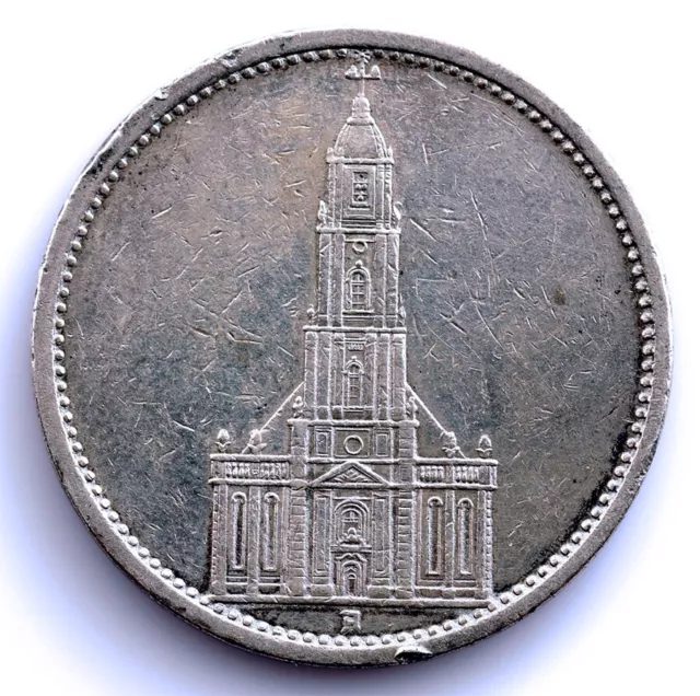 Alemania - III Reich. 5 Marcos 1935 A. Berlín. Plata 13,9 g.