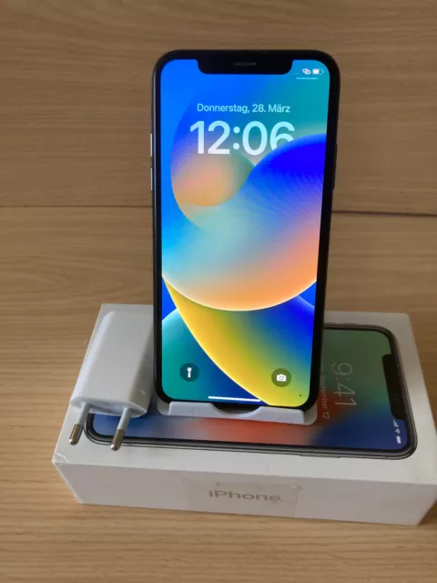 Apple iPhone X, 256GB, Disp. & RückGlas/Gehäuse wie Neu