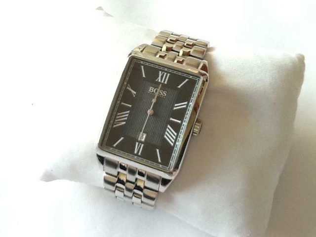 PRE OWNED HUGO BOSS Boss Men s Rectangle Watch. HB.84.1.14.2183