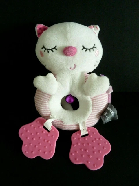 i4. DOUDOU HOCHET PREMAMAN ORCHESTRA CHAT BLANC ROSE RAYE GRELOT PLAQUE - TTBE