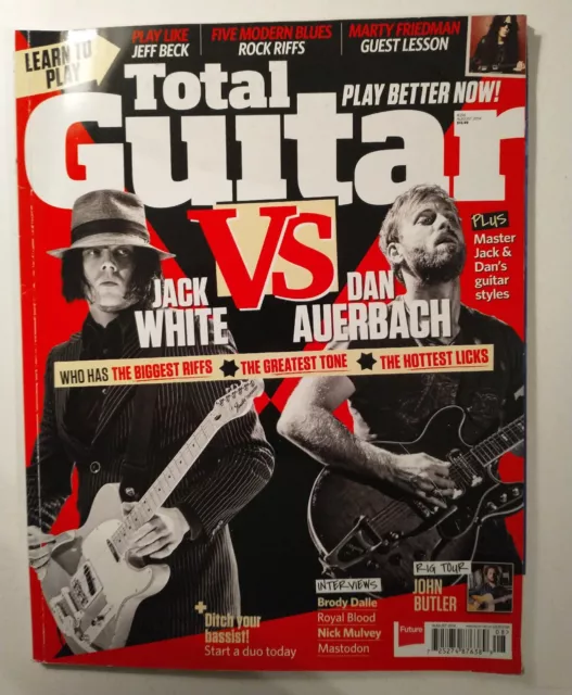 Total Guitar Magazine AGOSTO 2014 Jack White VS Dan Auerbach Blood Royal - Mastodonte