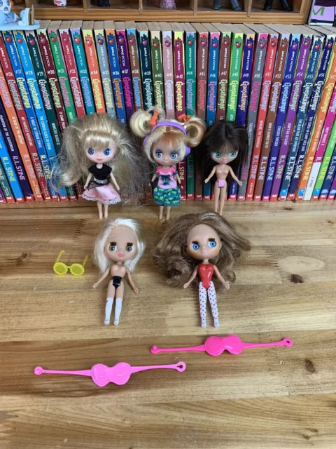 Littlest Pet Shop LPS Blythe Doll Lot Of 5 Clothes Accessory Figure Set