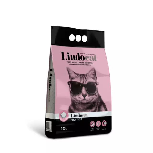 Lindocat Soaply Lettiera Per Gatti Agglomerante Bianca Profumata Talco 10 Lt