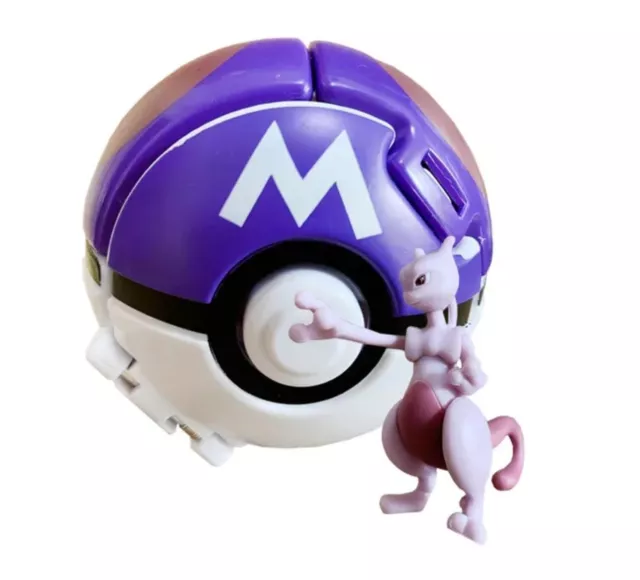 Pokemon Mewtwo Pokeball Mit Figur - Throw N Pop Figur NEU Spielzeug