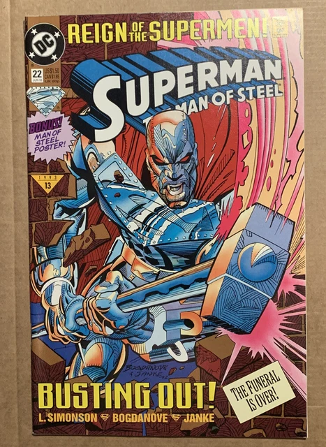 Superman The Man of Steel #22 DC Comics June 1993 Reign of the Supermen