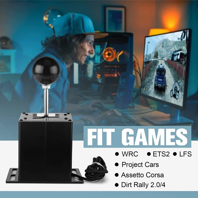 PC USB H Gear Shifter for Logitech G29 G27 G25 G920 T300RS/GT Sim