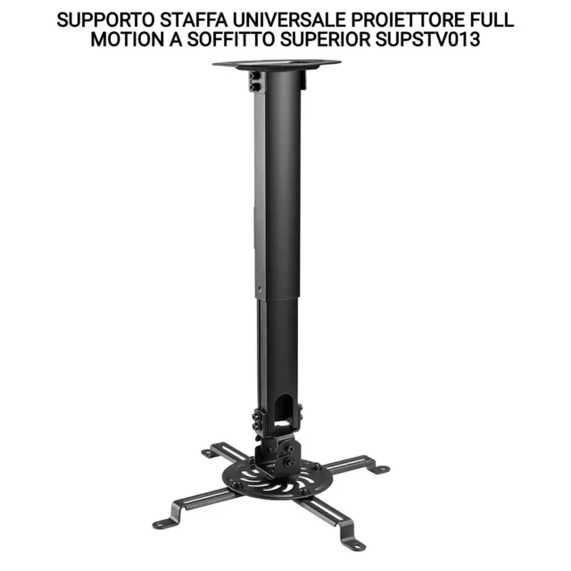 Supporto Staffa Universale Proiettore Full Motion A Soffitto Superior Supstv013