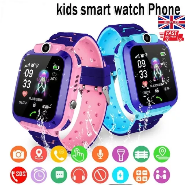 Kids Smart Watch Camera SIM GSM SOS Call Phone Game Boys Girl Step Count Tracker