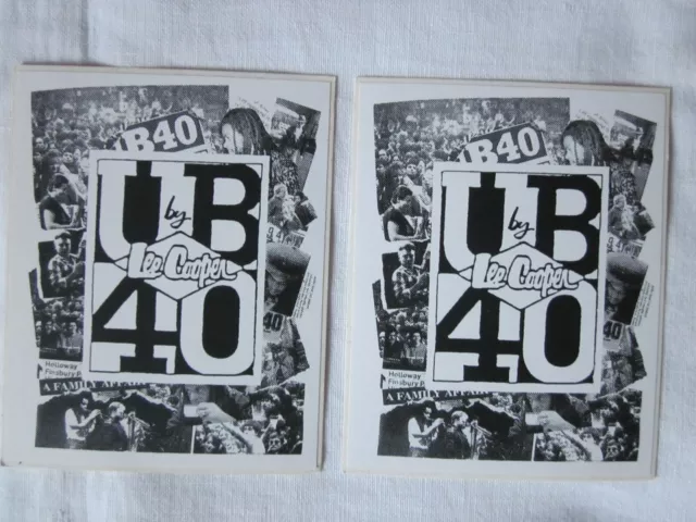 Lee Cooper : Lot De 2 Autocollants Vintage - Ub 40 Reggae / 1991