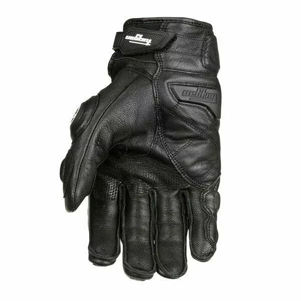 Gants de Conduite 4 saisons en Cuir, Accessoire de Moto Noir et Blanc, de Course 3