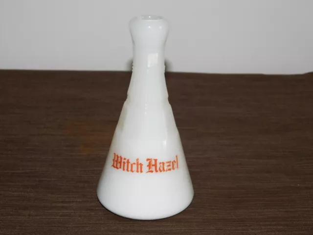 Vintage Barber Shaving 7" High Witch Hazel Glass Bottle