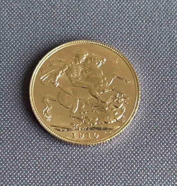 King Edward VII 1910 Full Sovereign Perth Mint. 22ct Gold Bullion Coin.