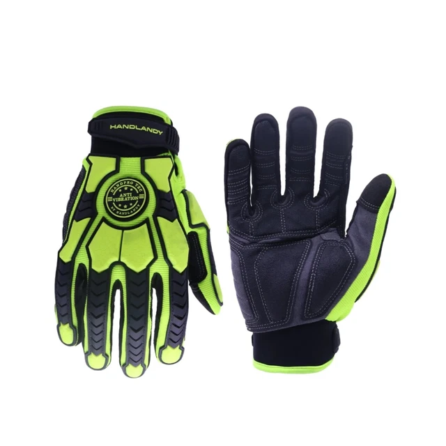 Guanti da lavoro HANDLANDY da uomo resistenti SBR imbottitura antivibranti nuovi taglia M