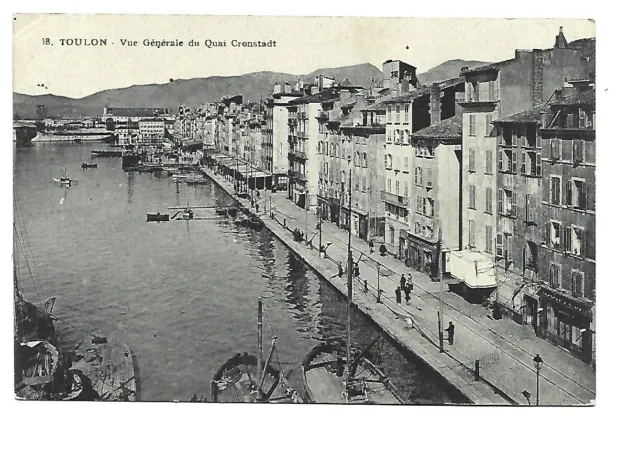 83 Toulon General View Of The Quai Cronstadt