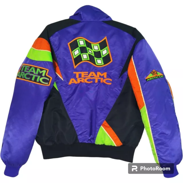 Team Arcticwear by Arctic Cat Snowmobile Racing Sno Pro Purple Jacket Size Large
