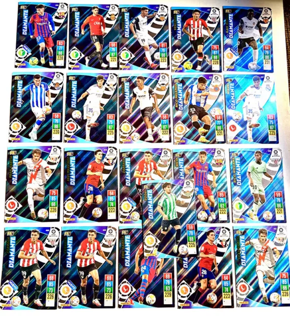 Lote 21 Cromos de Futbol Diamante La Liga Adrenalyn XL 2021-22