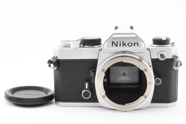 [Near MINT+] Nikon FM Silver 35mm SLR Film Camera Body From JAPAN #00070