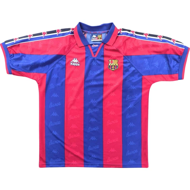 Short De Football Extérieur Barcelone 1995/1997 Kappa Maillot Vintage
