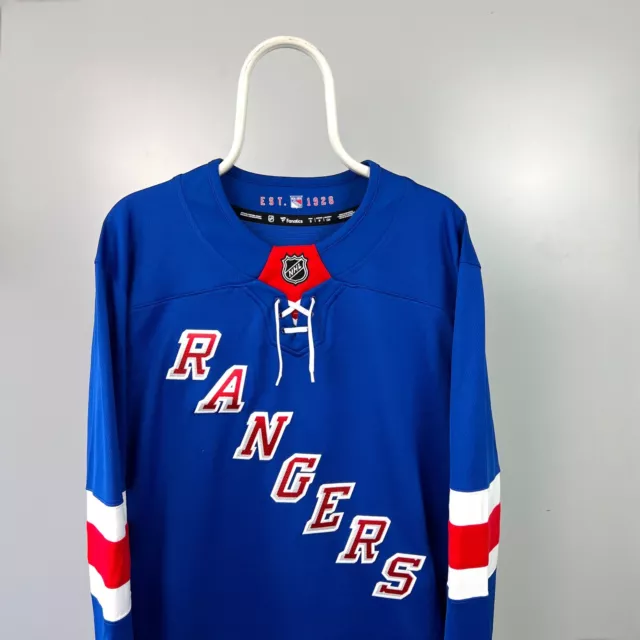 Deadstock USA Fanatics New York Rangers Embroidered NHL Jersey Red Blue S BNWT 3