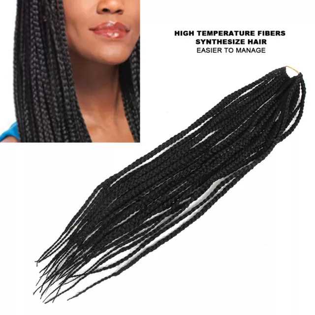Twist Braid Hair Black High Temperature Synthetic Hair Extension Crochet IDS