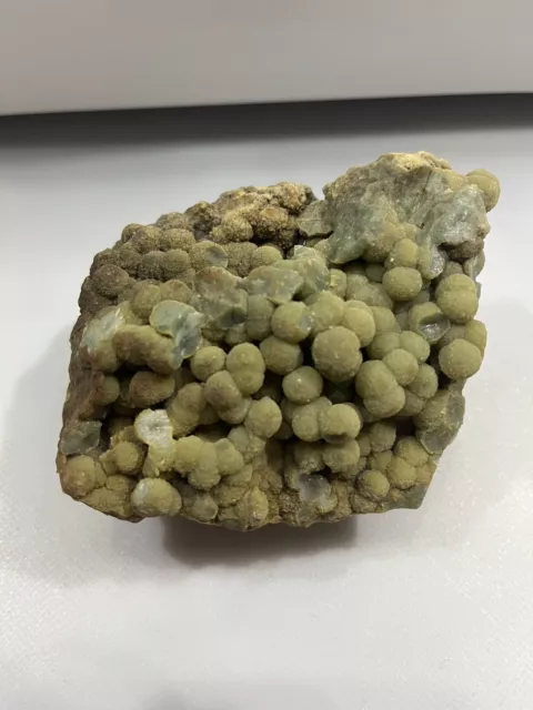 Natural Green Chalcedony Grape Agate Crystal Specimen Indonesia